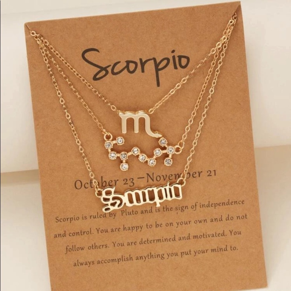 ♏️ Scorpio Constellation Pendant Necklace